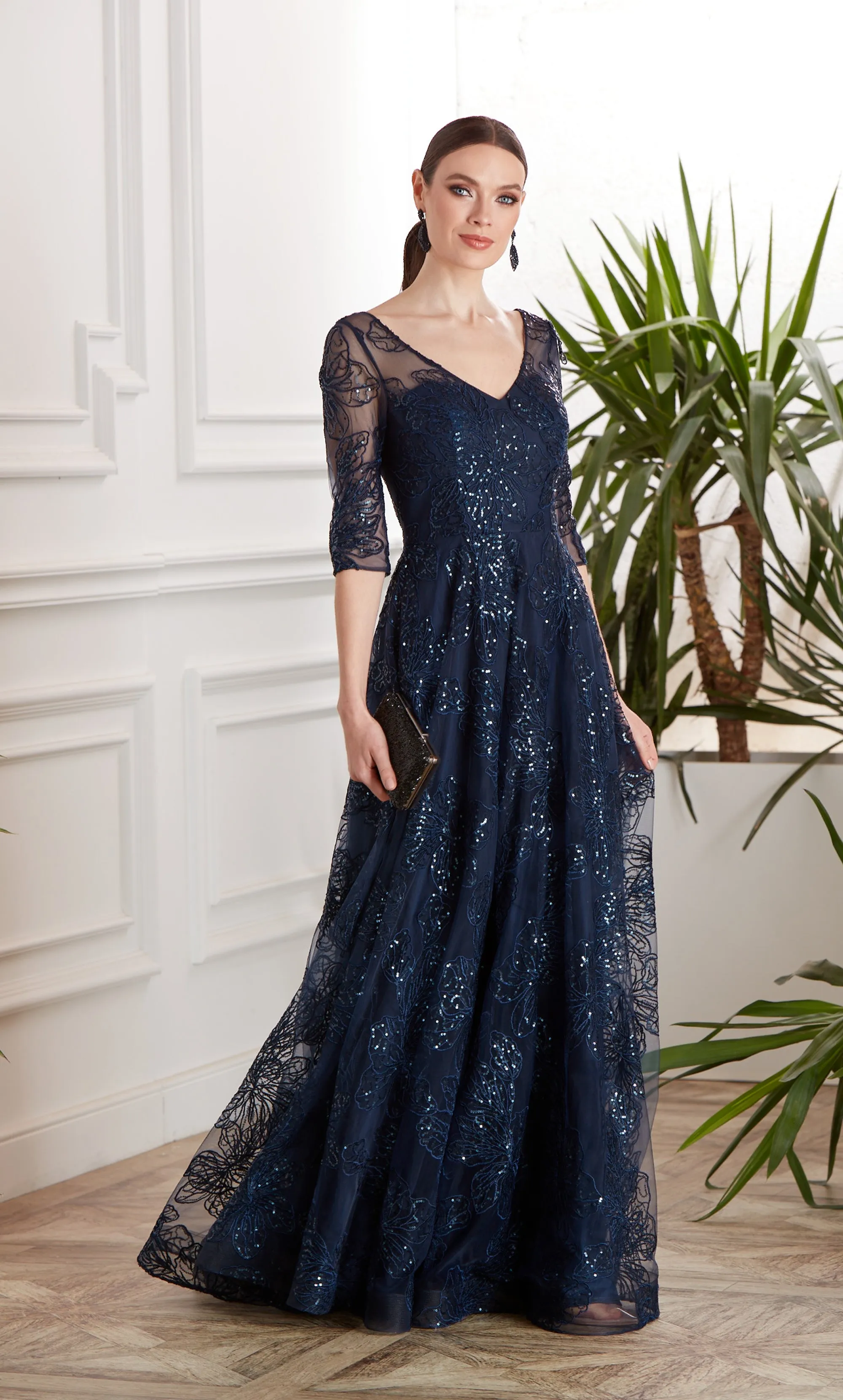 ALYCE Paris 27494 Special Occasion Illusion Neckline Embellished A Line Dress sold by Alyce Paris