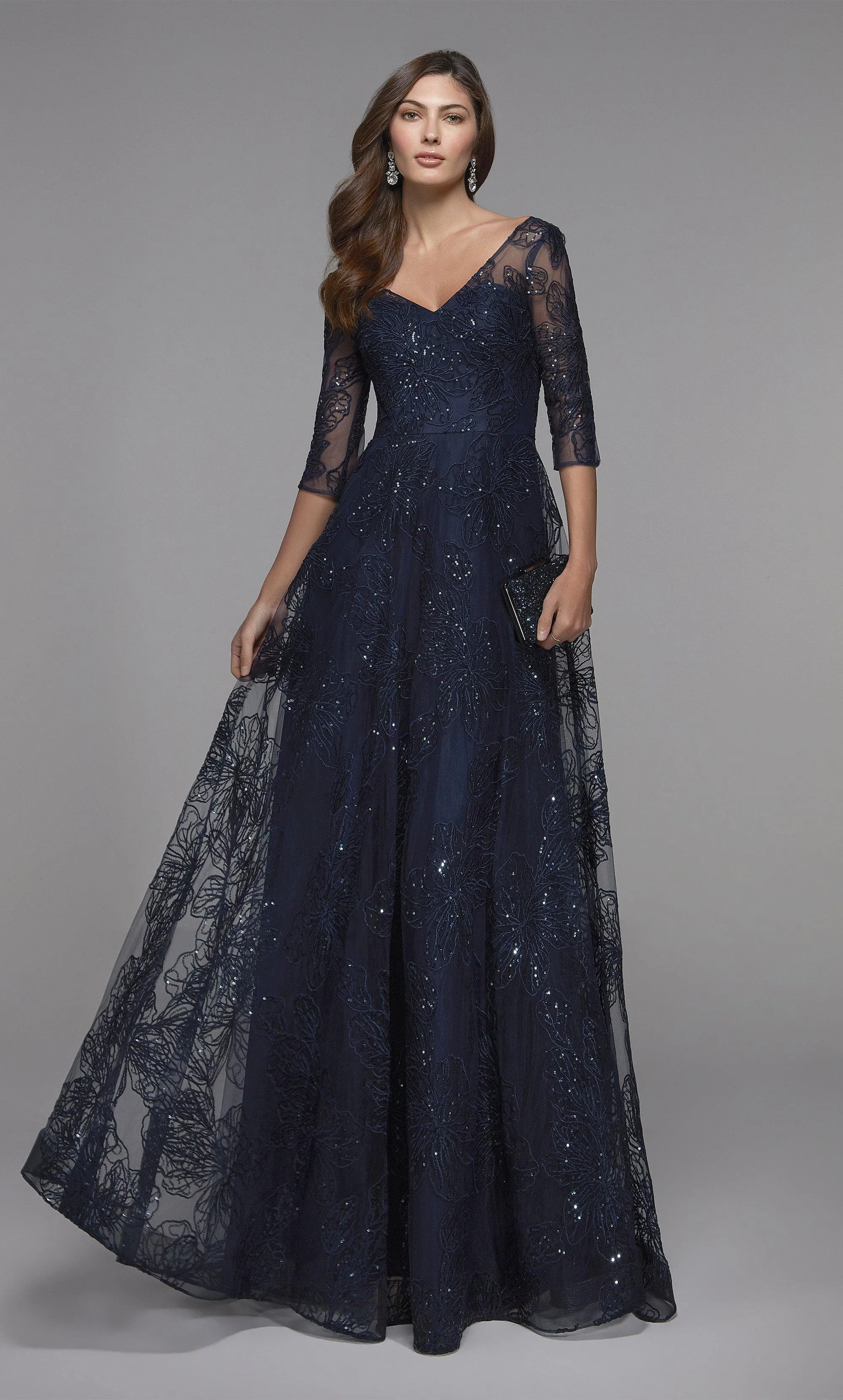 ALYCE Paris 27494 Special Occasion Illusion Neckline Embellished A Line Dress sold by Alyce Paris product image thumbnail 5