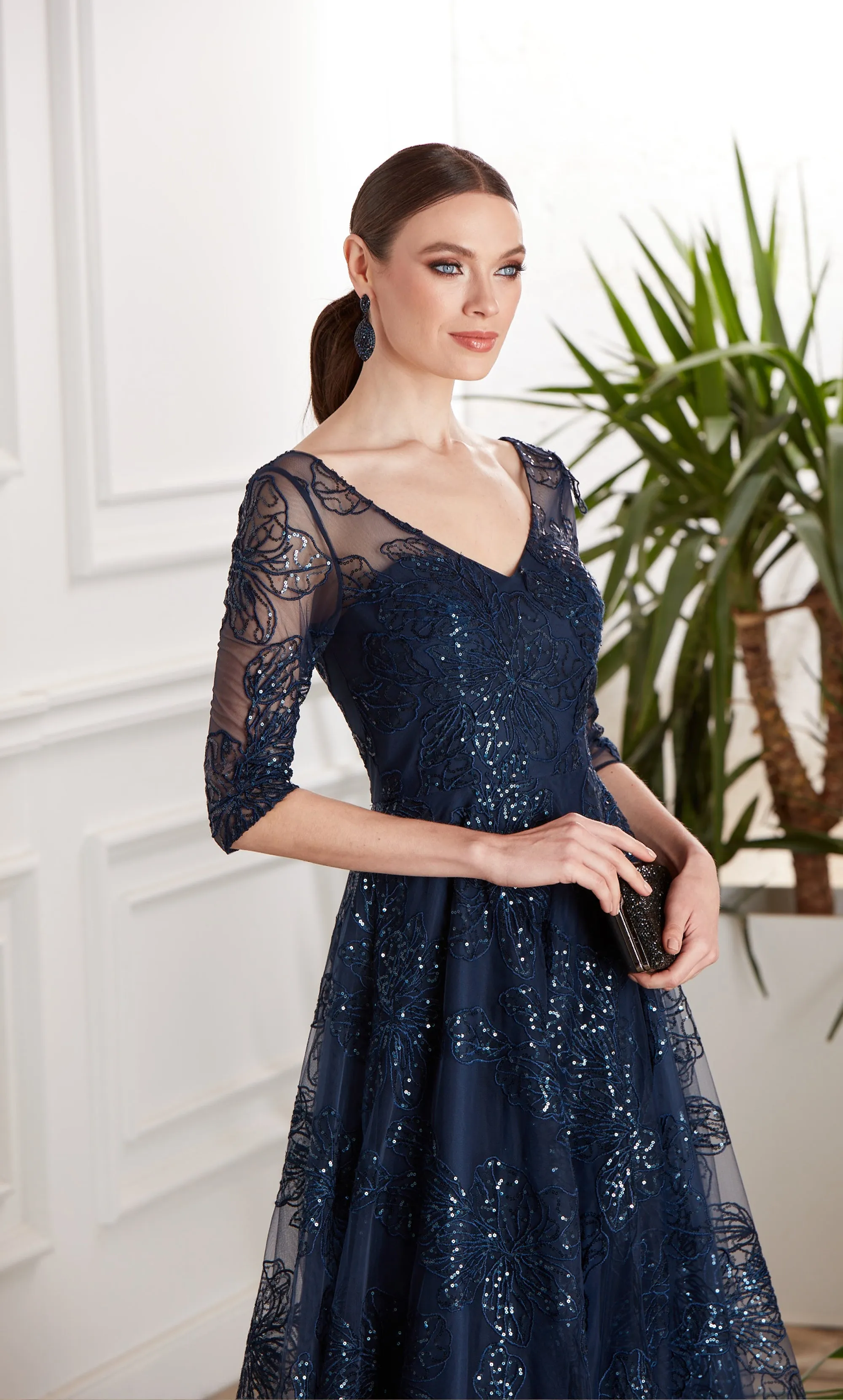 ALYCE Paris 27494 Special Occasion Illusion Neckline Embellished A Line Dress sold by Alyce Paris product image thumbnail 2