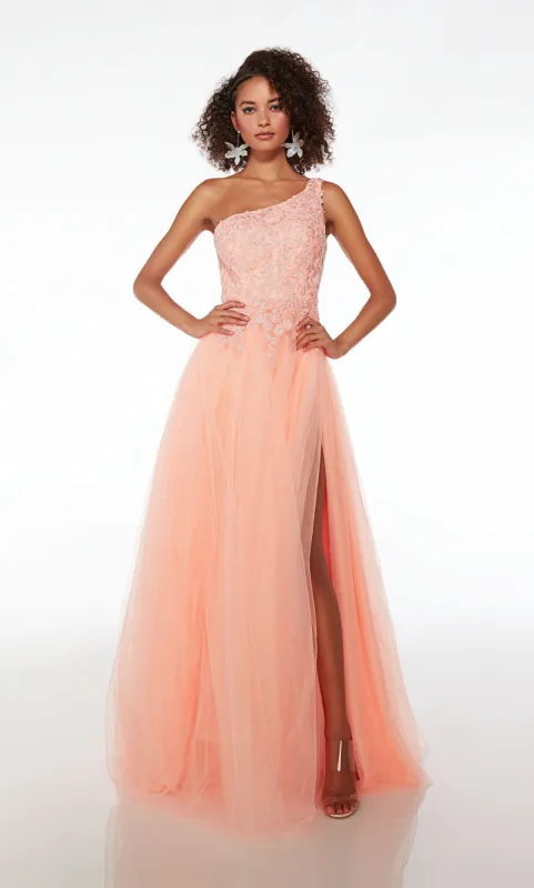 Formal Dress: 61624. Long, One Shoulder, Medium Fullness sold by Alyce Paris