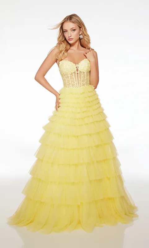 ALYCE Paris 61553 Alyce Long Sweetheart Ruffles Ballgown Dress sold by Alyce Paris