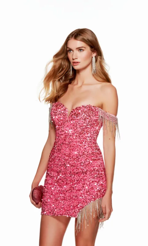 Formal Dress: 4757. Short, Off The Shoulder, Straight sold by Alyce Paris