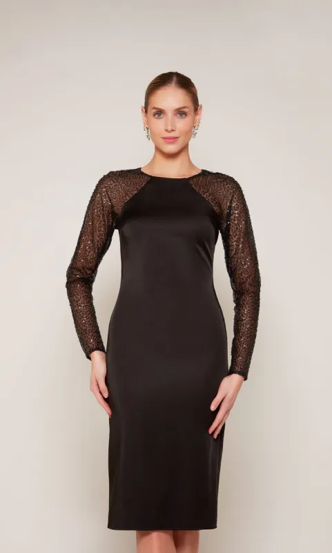 Formal Dress: 27669. Short, High Neck, Straight, Illusion Back sold by Alyce Paris