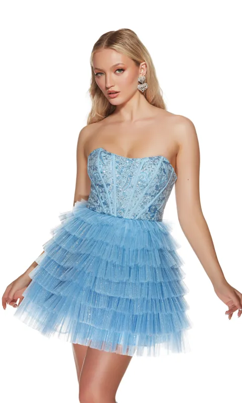 ALYCE Paris 3767 Party Strapless Corset Fit N Flare Dress sold by Alyce Paris