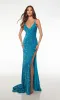 Formal Dress: 61620. Long, V-neck, Straight/Fitted, Strappy Back sold by Alyce Paris