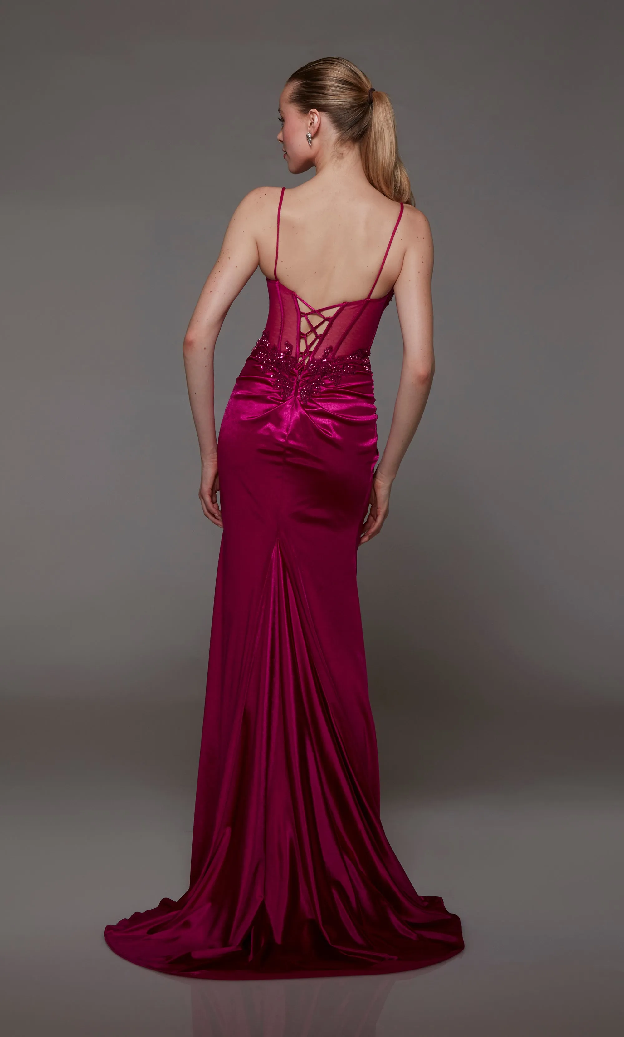 Formal Dress: 1780. Long, V-neckline, Straight, Lace-up Back sold by Alyce Paris product image thumbnail 2