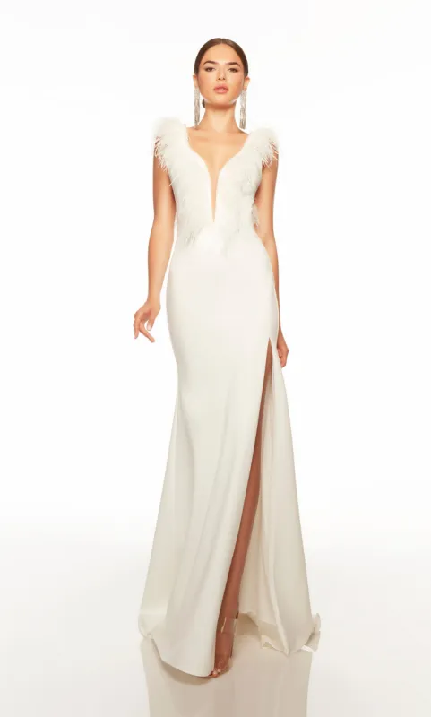 ALYCE Paris 7087 Bridal Plunging Embellished Mermaid Dress sold by Alyce Paris