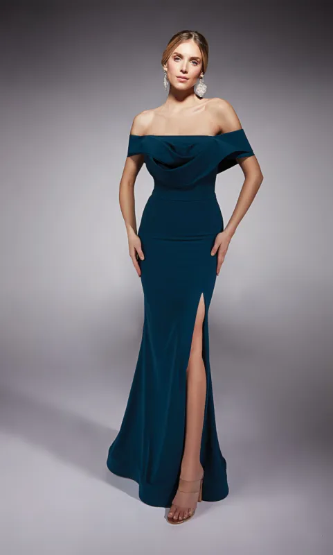 Formal Dress: 27746. Long, Off The Shoulder, Straight sold by Alyce Paris