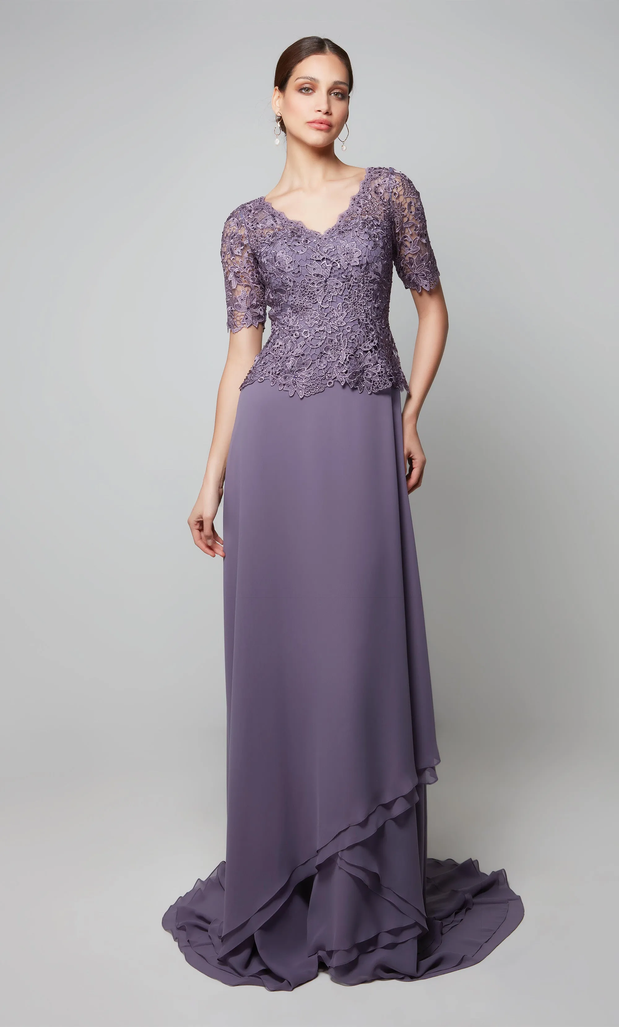 ALYCE Paris 27556 Special Occasion Illusion Neckline Modest Straight Dress sold by Alyce Paris product image thumbnail 3