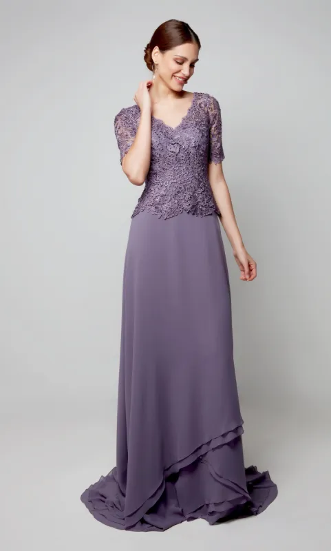 ALYCE Paris 27556 Special Occasion Illusion Neckline Modest Straight Dress sold by Alyce Paris