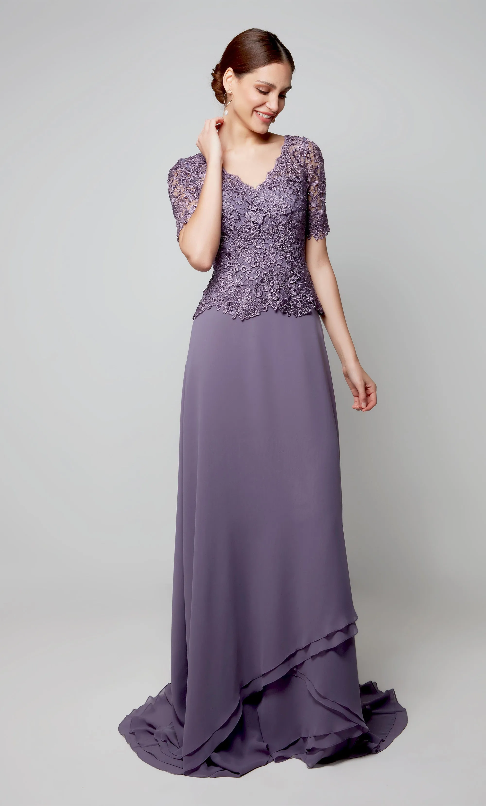 ALYCE Paris 27556 Special Occasion Illusion Neckline Modest Straight Dress sold by Alyce Paris