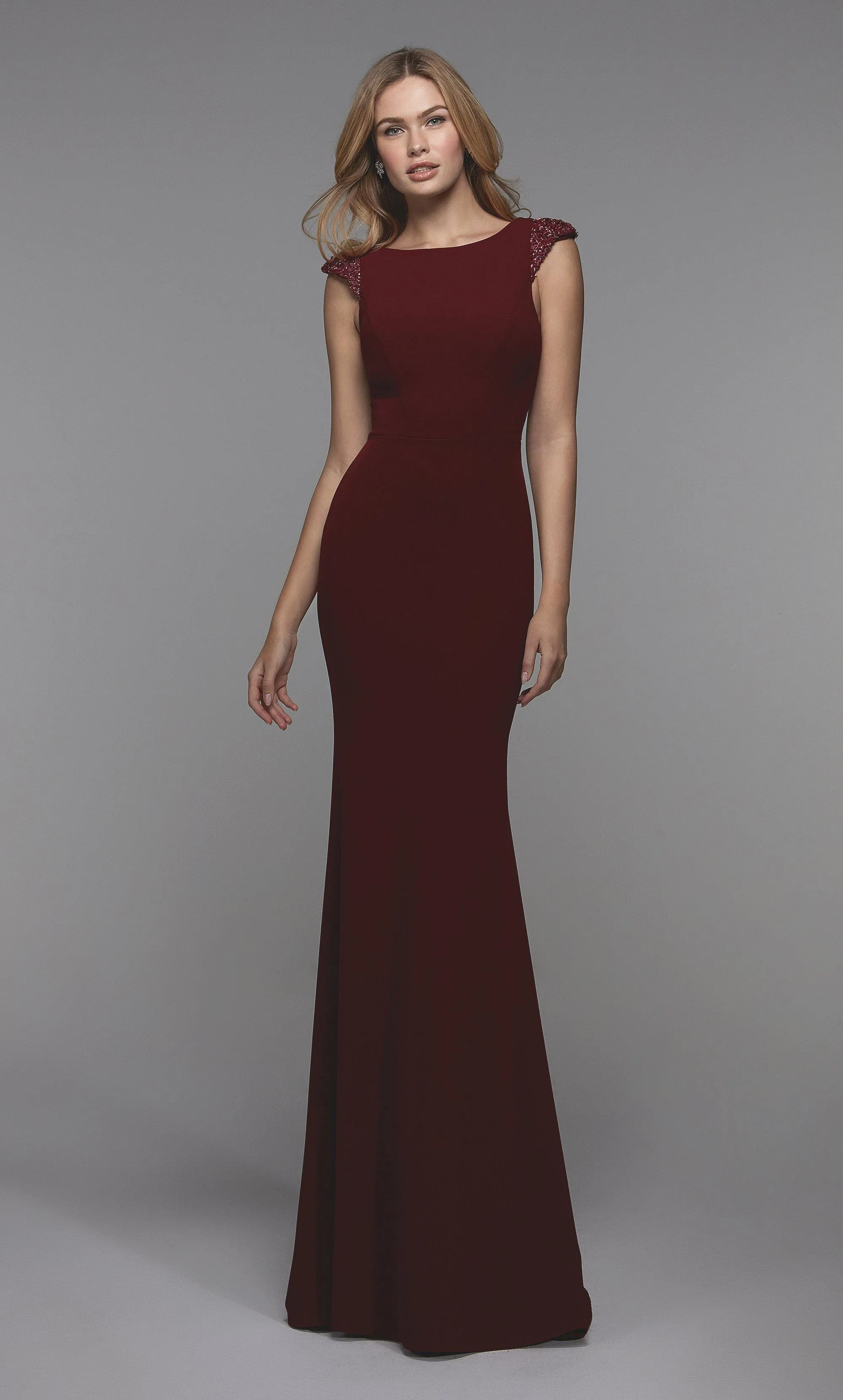 ALYCE Paris 27539 Special Occasion High Neckline Train Straight Dress sold by Alyce Paris product image thumbnail 3