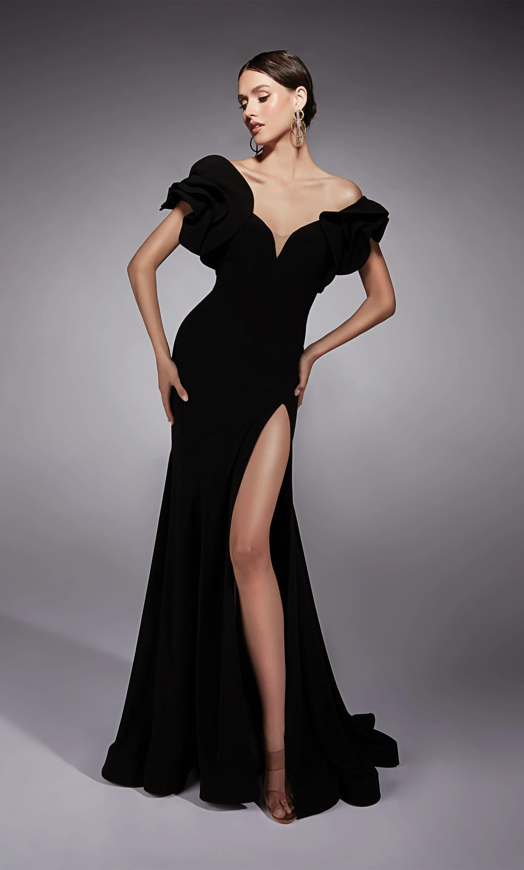 ALYCE Paris 27714 Special Occasion Off The Shoulder Neckline Ruffles Mermaid Dress sold by Alyce Paris product image thumbnail 3