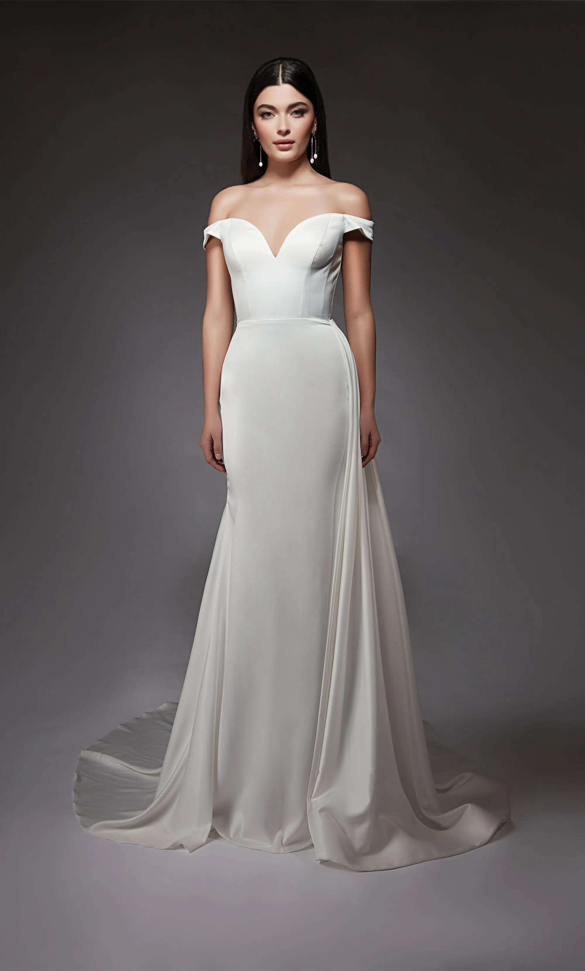 ALYCE Paris 7098 Bridal Off The Shoulder Neckline Train Mermaid Dress sold by Alyce Paris product image thumbnail 4
