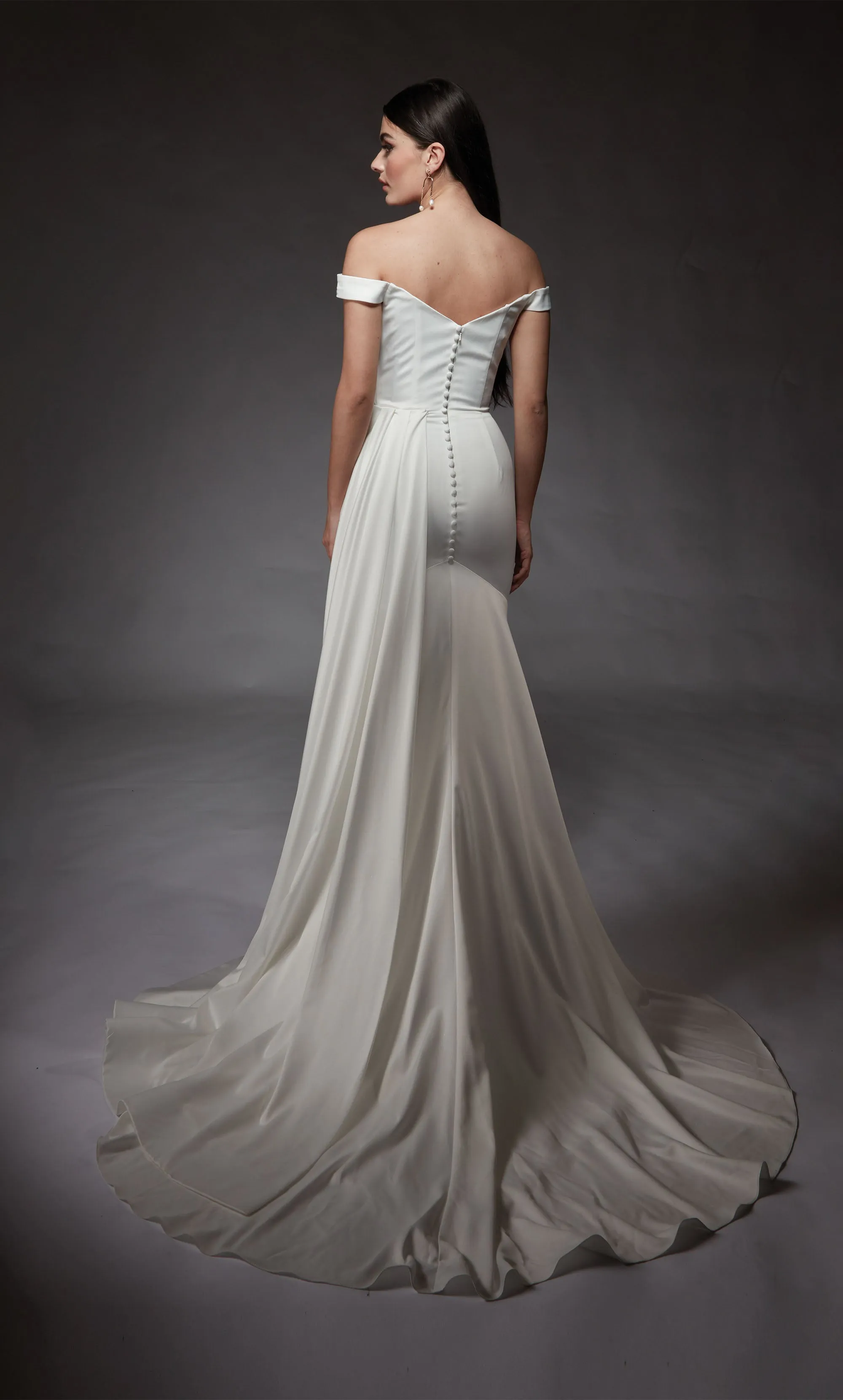 ALYCE Paris 7098 Bridal Off The Shoulder Neckline Train Mermaid Dress sold by Alyce Paris product image thumbnail 3