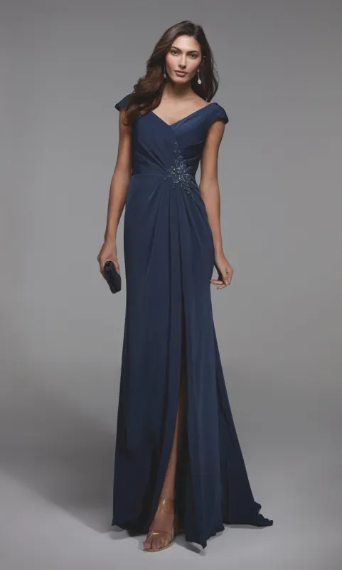ALYCE Paris 27508 Special Occasion V-neck Elegant Straight Dress sold by Alyce Paris
