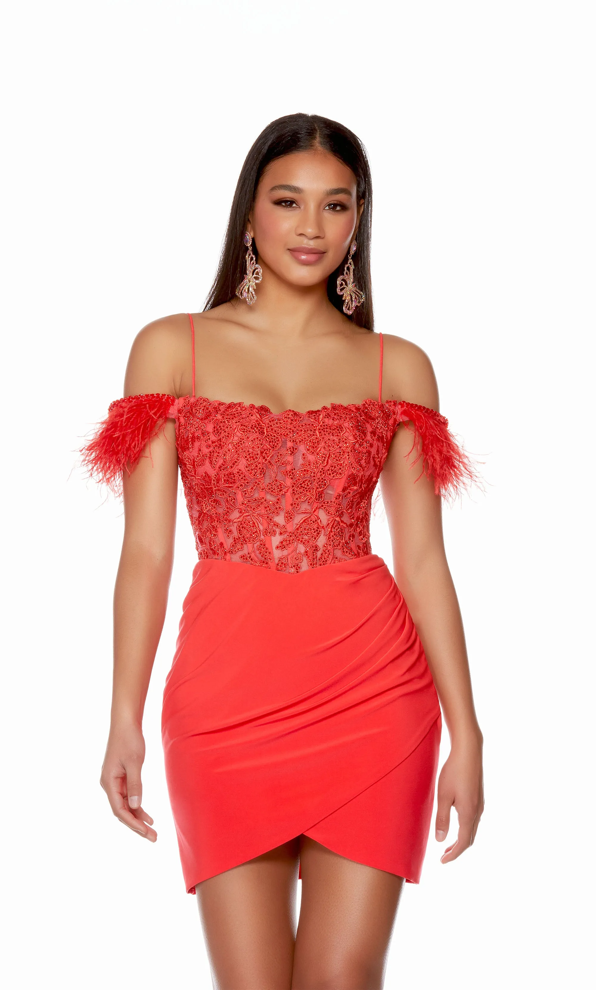 Formal Dress: 4693. Short, Off The Shoulder, Straight sold by Alyce Paris product image thumbnail 3