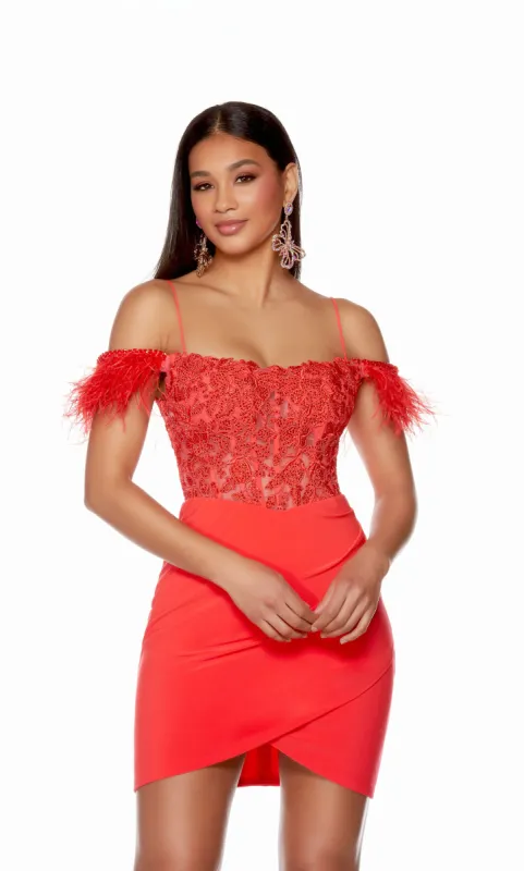 Formal Dress: 4693. Short, Off The Shoulder, Straight sold by Alyce Paris