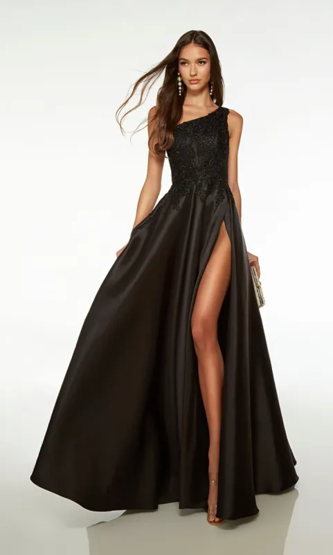 Formal Dress: 61700. Long, One Shoulder, A-line, Cut Out Back sold by Alyce Paris