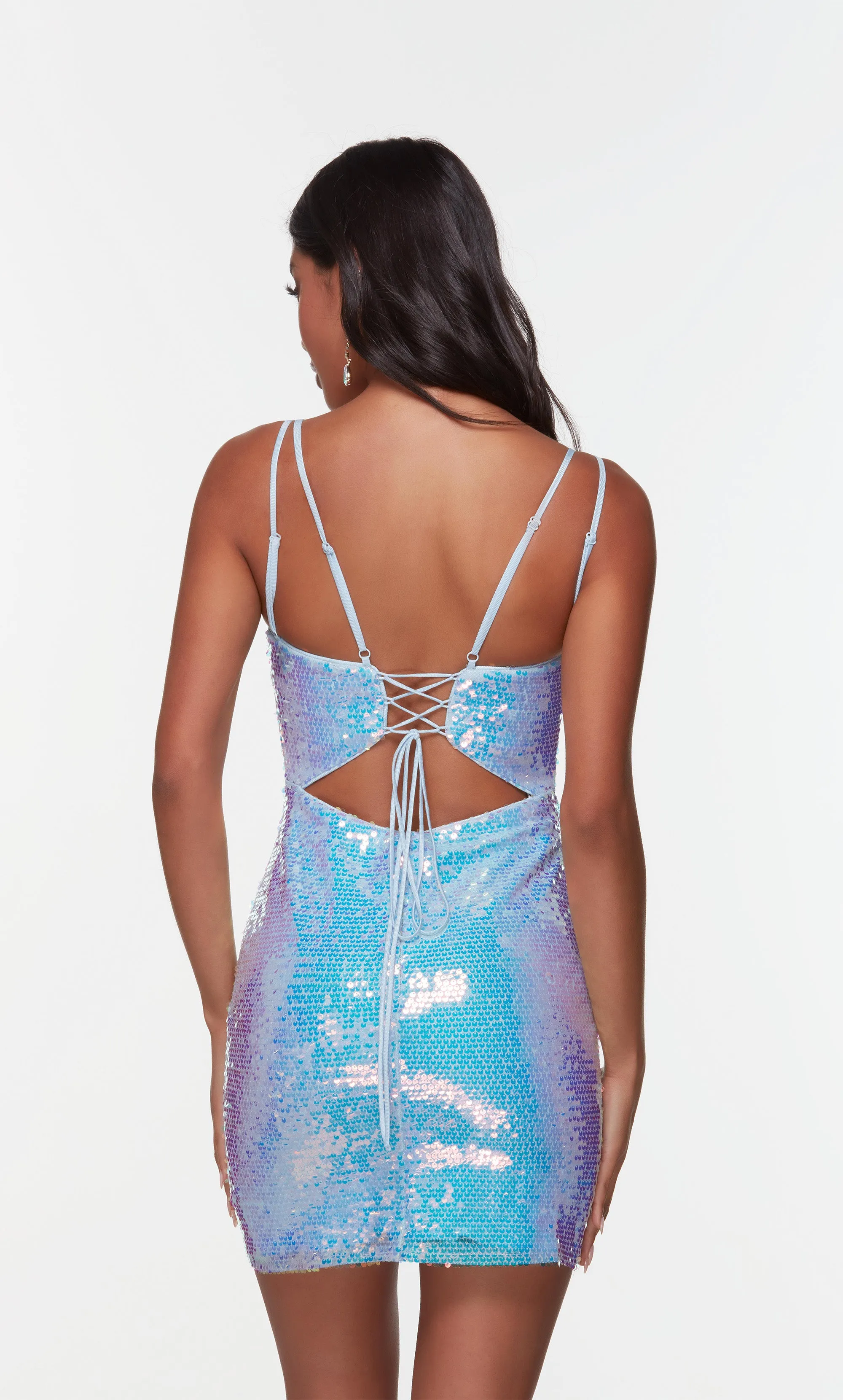 Formal Dress: 4546. Short, Scoop Neck, Straight, Strappy Back sold by Alyce Paris product image thumbnail 2