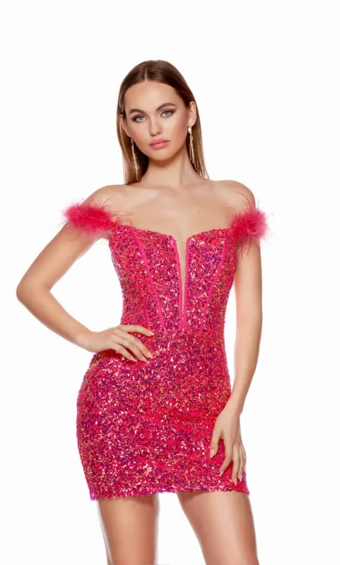 Formal Dress: 4768. Short, Off The Shoulder, Straight sold by Alyce Paris
