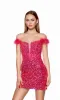 Formal Dress: 4768. Short, Off The Shoulder, Straight sold by Alyce Paris