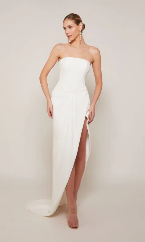 ALYCE Paris 70042 Bridal Strapless Corset High-low Dress sold by Alyce Paris