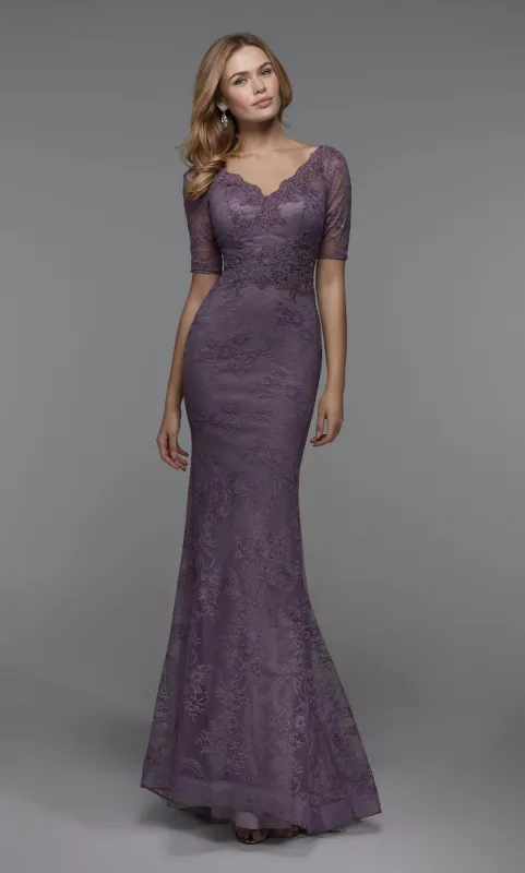 ALYCE Paris 27536 Special Occasion Illusion Neckline Train Mermaid Dress sold by Alyce Paris