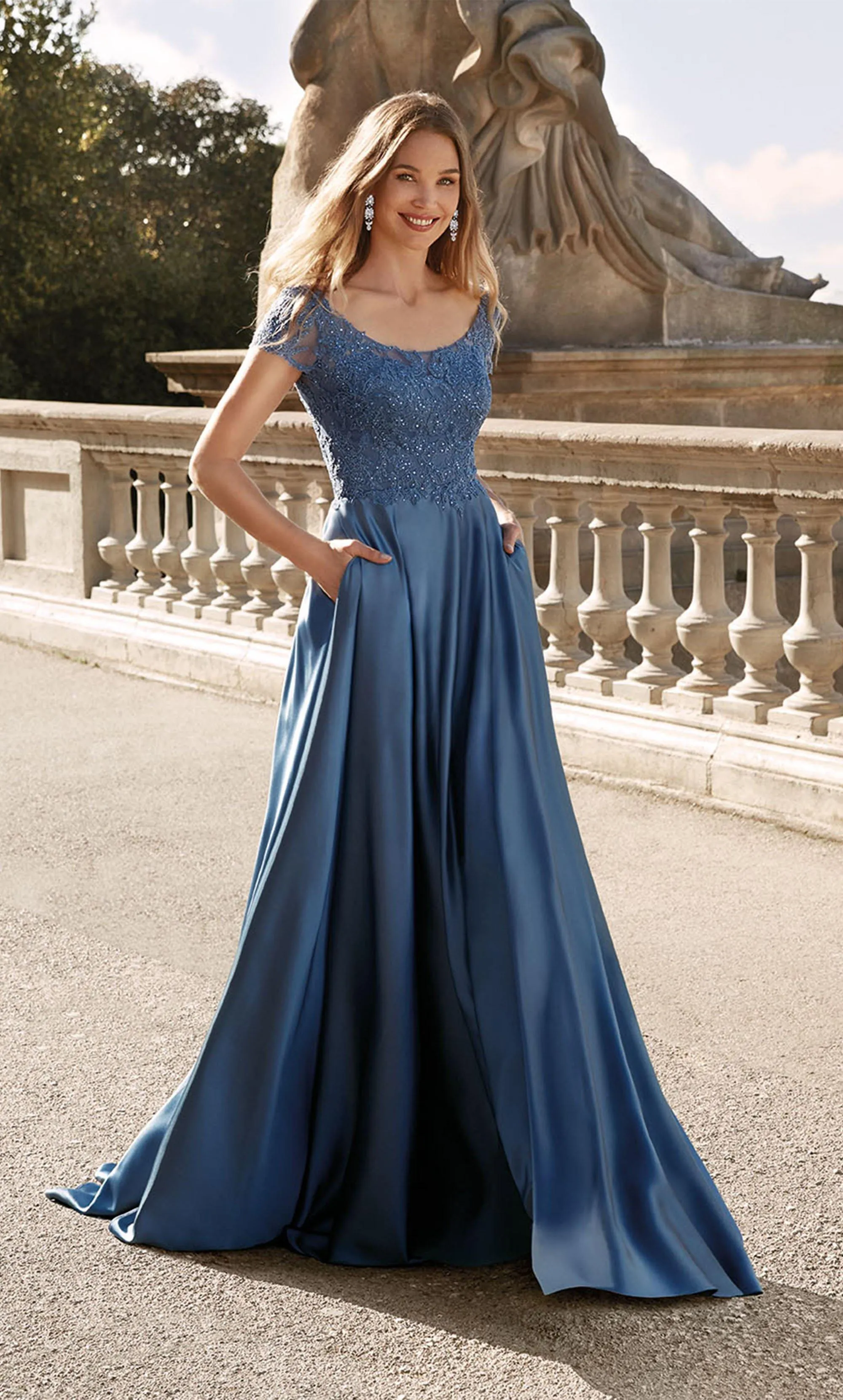 Formal Dress: 27505. Long Evening Dress, Illusion Neckline, Flowy sold by Alyce Paris product image thumbnail 3