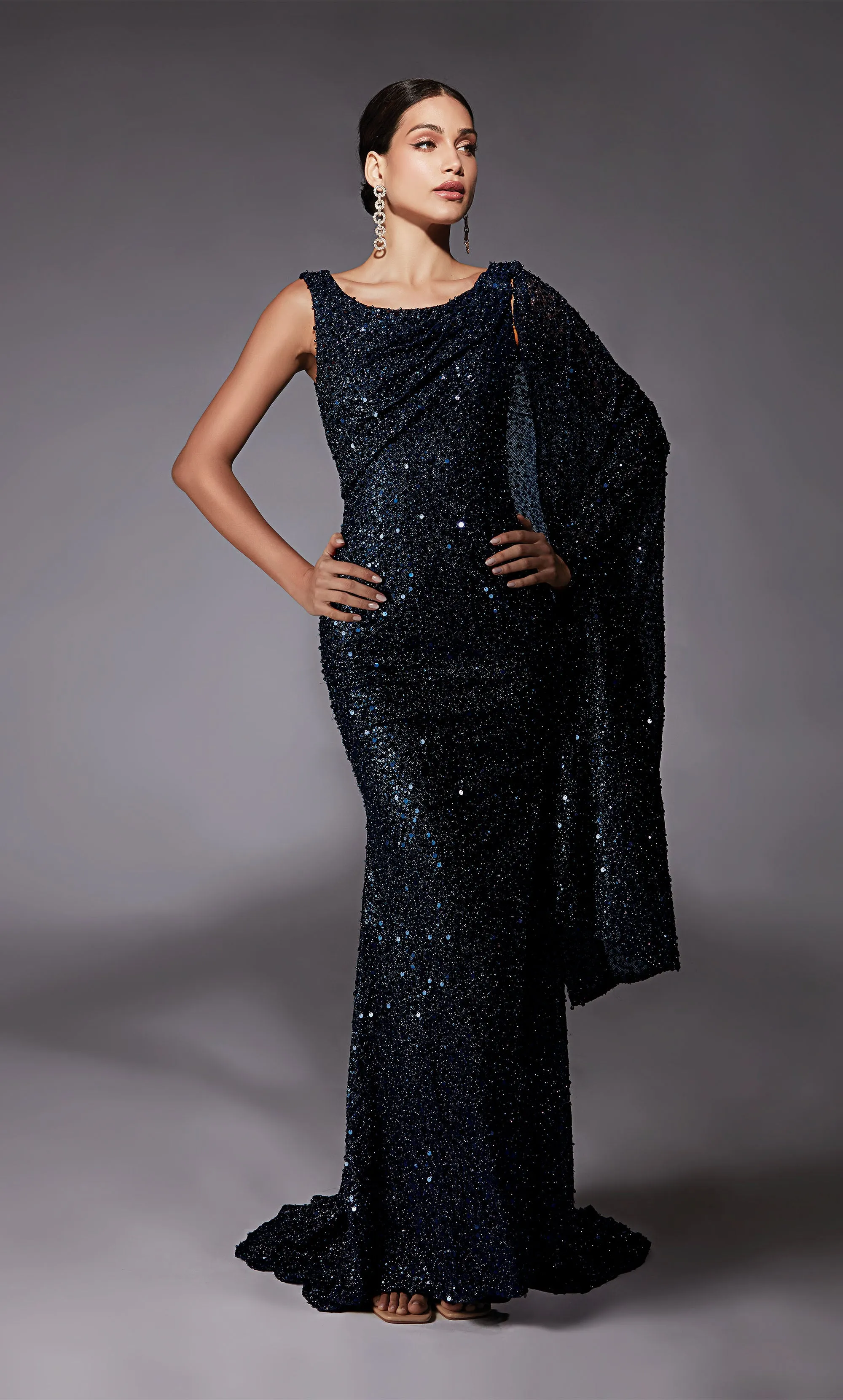 ALYCE Paris 27772 Special Occasion Plunging Neckline Ruched/draped Straight Dress sold by Alyce Paris product image thumbnail 3