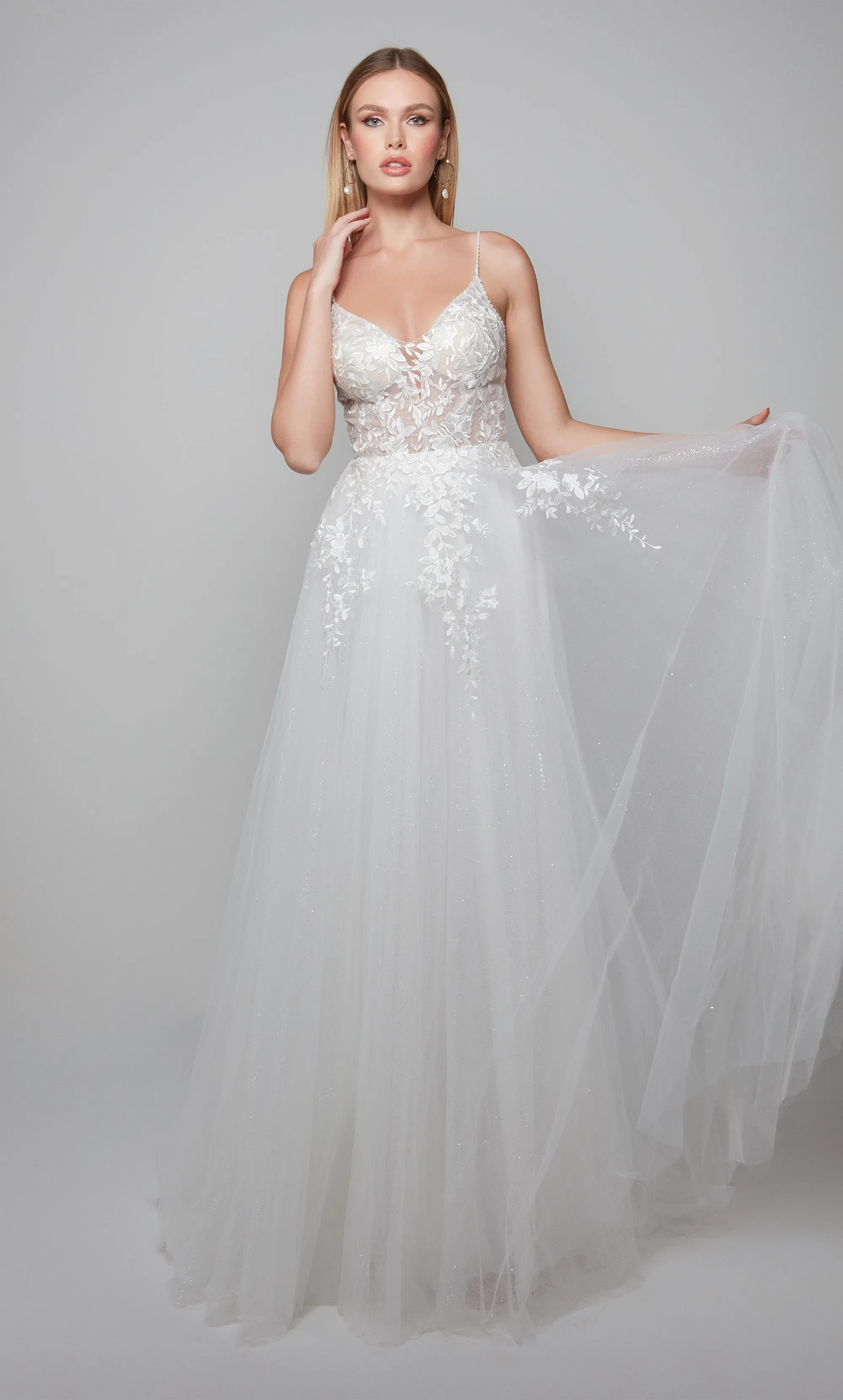 ALYCE Paris 7079 Bridal Sweetheart Neckline Illusion Ballgown Dress sold by Alyce Paris product image thumbnail 4
