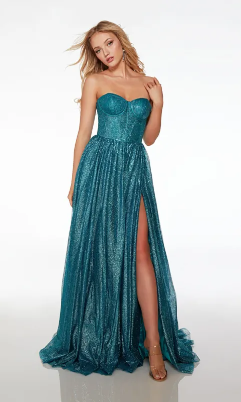 ALYCE Paris 61601 Alyce Long Strapless Corset A Line Dress sold by Alyce Paris