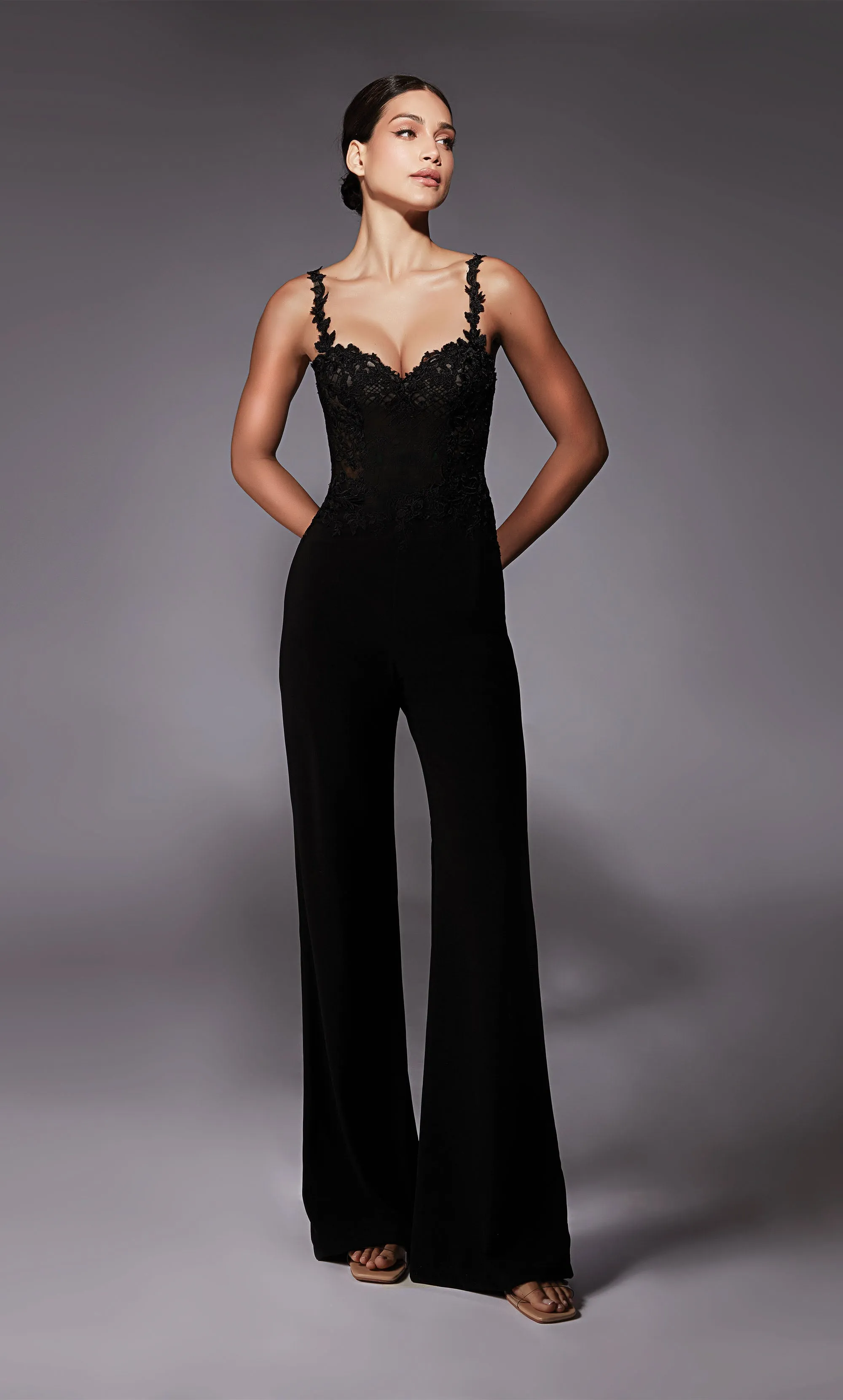 ALYCE Paris 70074 Bridal Sweetheart Neckline Elegant Jumpsuit Dress sold by Alyce Paris