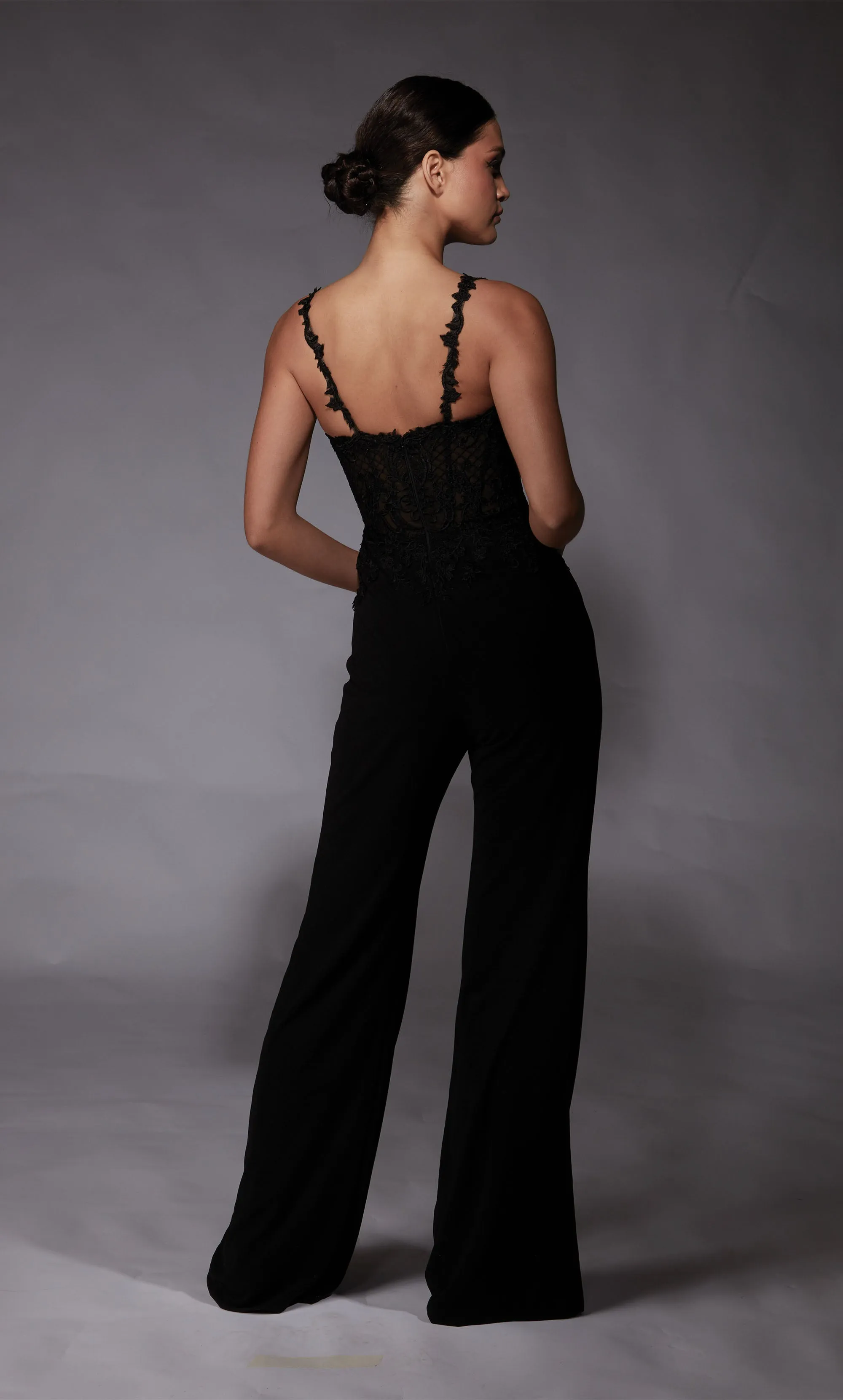 ALYCE Paris 70074 Bridal Sweetheart Neckline Elegant Jumpsuit Dress sold by Alyce Paris product image thumbnail 2