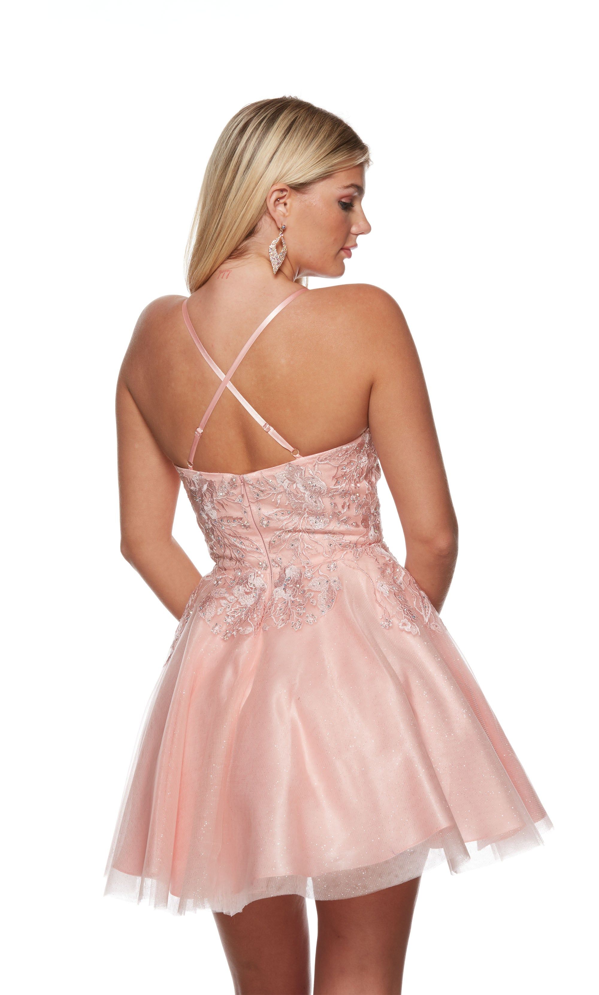 Formal Dress: 3152. Short, Scoop Neck, A-line, Strappy Back sold by Alyce Paris product image thumbnail 2