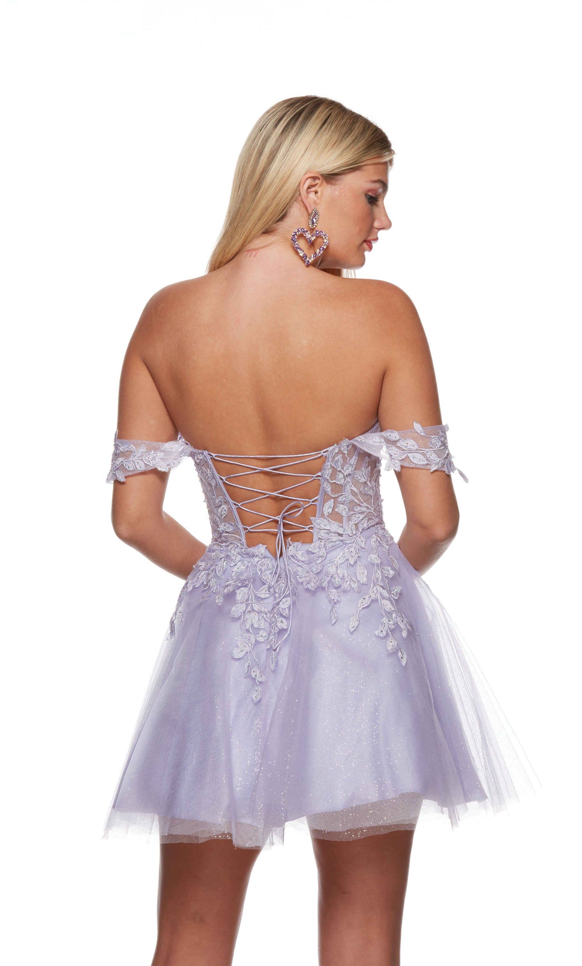 Formal Dress: 3159. Short, Off The Shoulder, A-line, Lace-up Back sold by Alyce Paris product image thumbnail 2