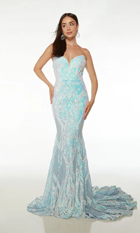 Formal Dress: 61648. Long, Strapless Neckline, Mermaid sold by Alyce Paris