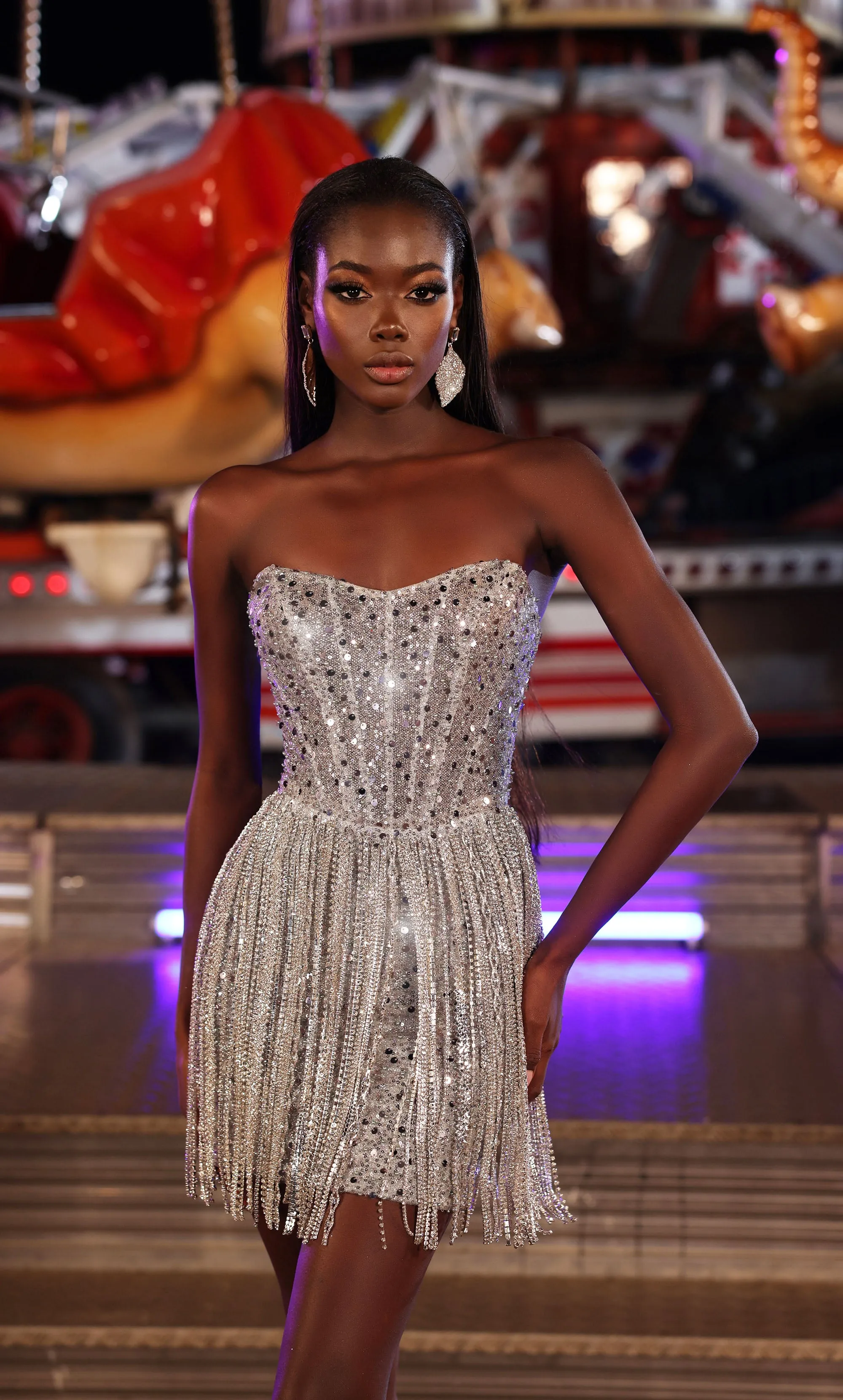 ALYCE Paris 4940 Homecoming Short Strapless Embellished Dress sold by Alyce Paris product image thumbnail 2