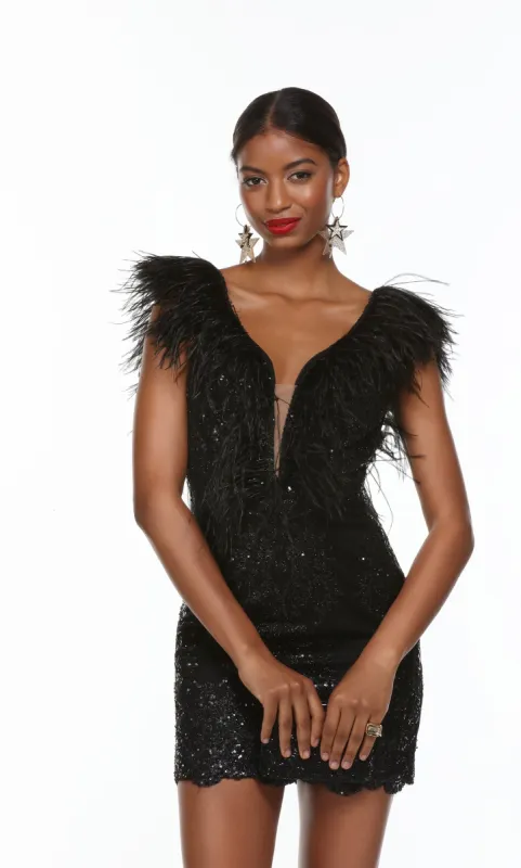 Formal Dress: 4499. Short, Plunging Neckline, Straight sold by Alyce Paris
