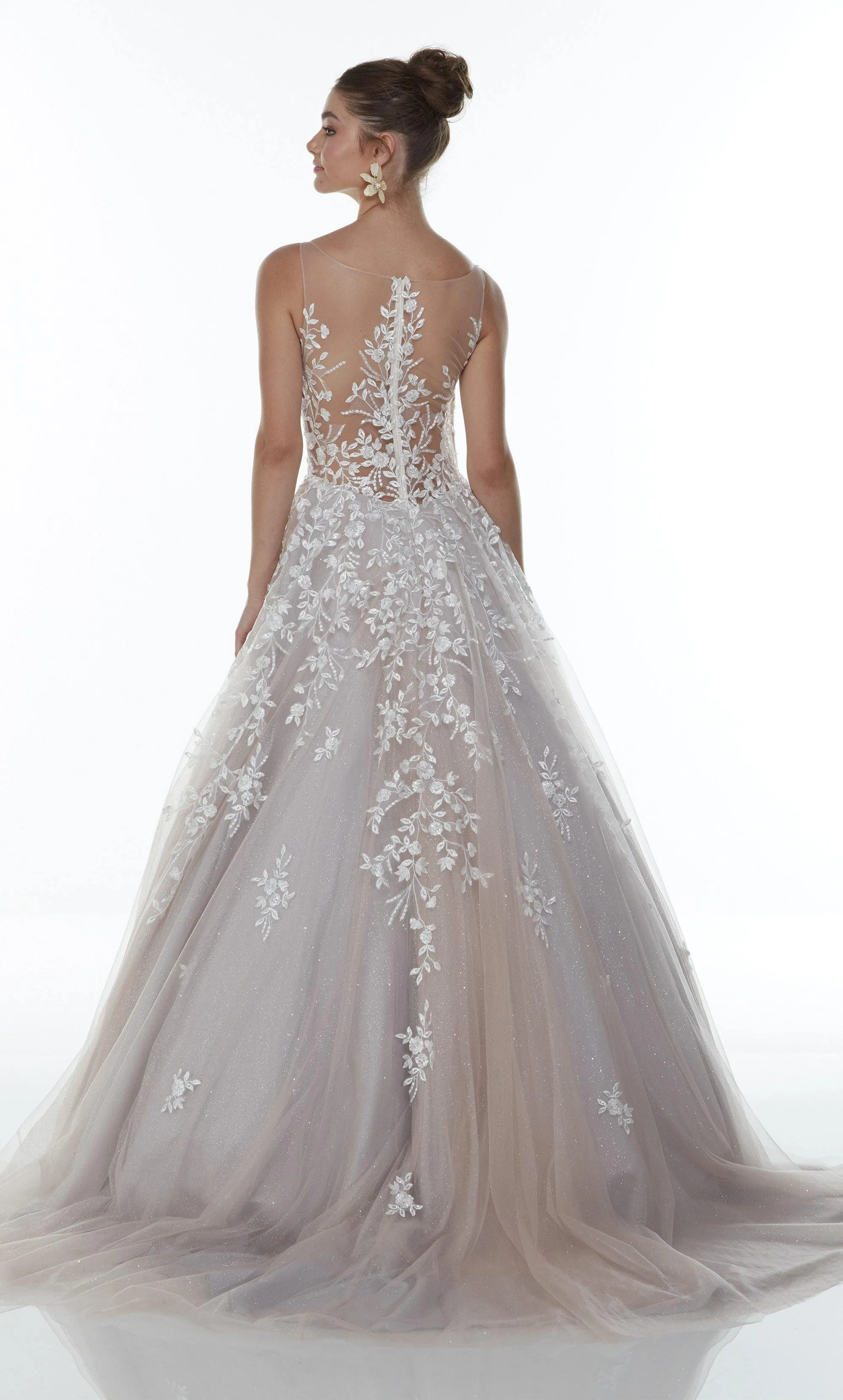 ALYCE Paris 61106 Alyce Long Plunging Embellished Ballgown Dress sold by Alyce Paris product image thumbnail 2