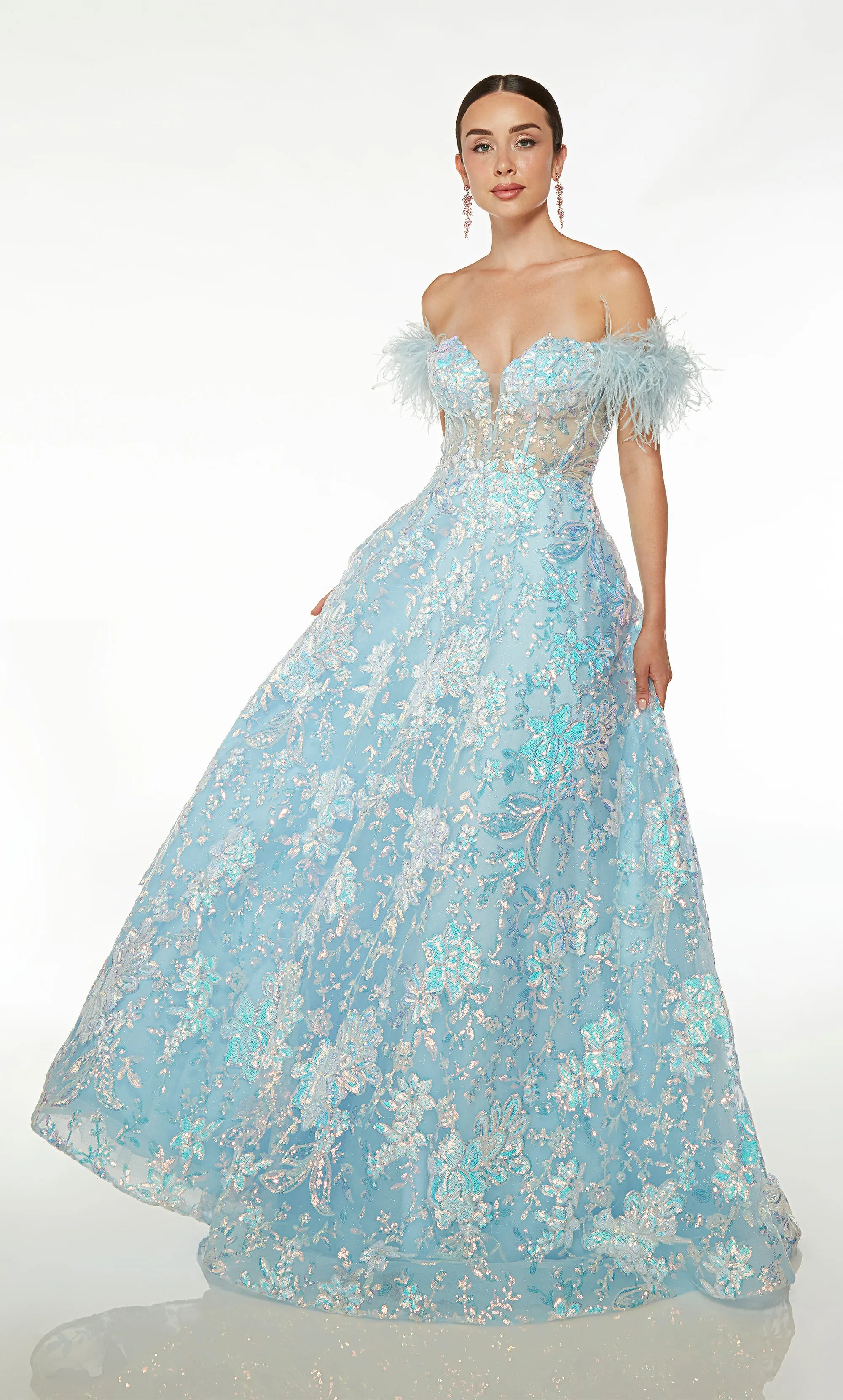 Formal Dress: 61645. Long, Off The Shoulder, Ballgown sold by Alyce Paris product image thumbnail 2