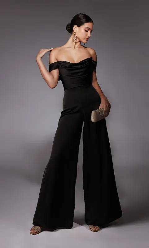 ALYCE Paris 70071 Bridal Off The Shoulder Elegant Jumpsuit Dress sold by Alyce Paris