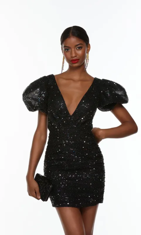 Formal Dress: 4495. Short, Plunging Neckline, Straight sold by Alyce Paris