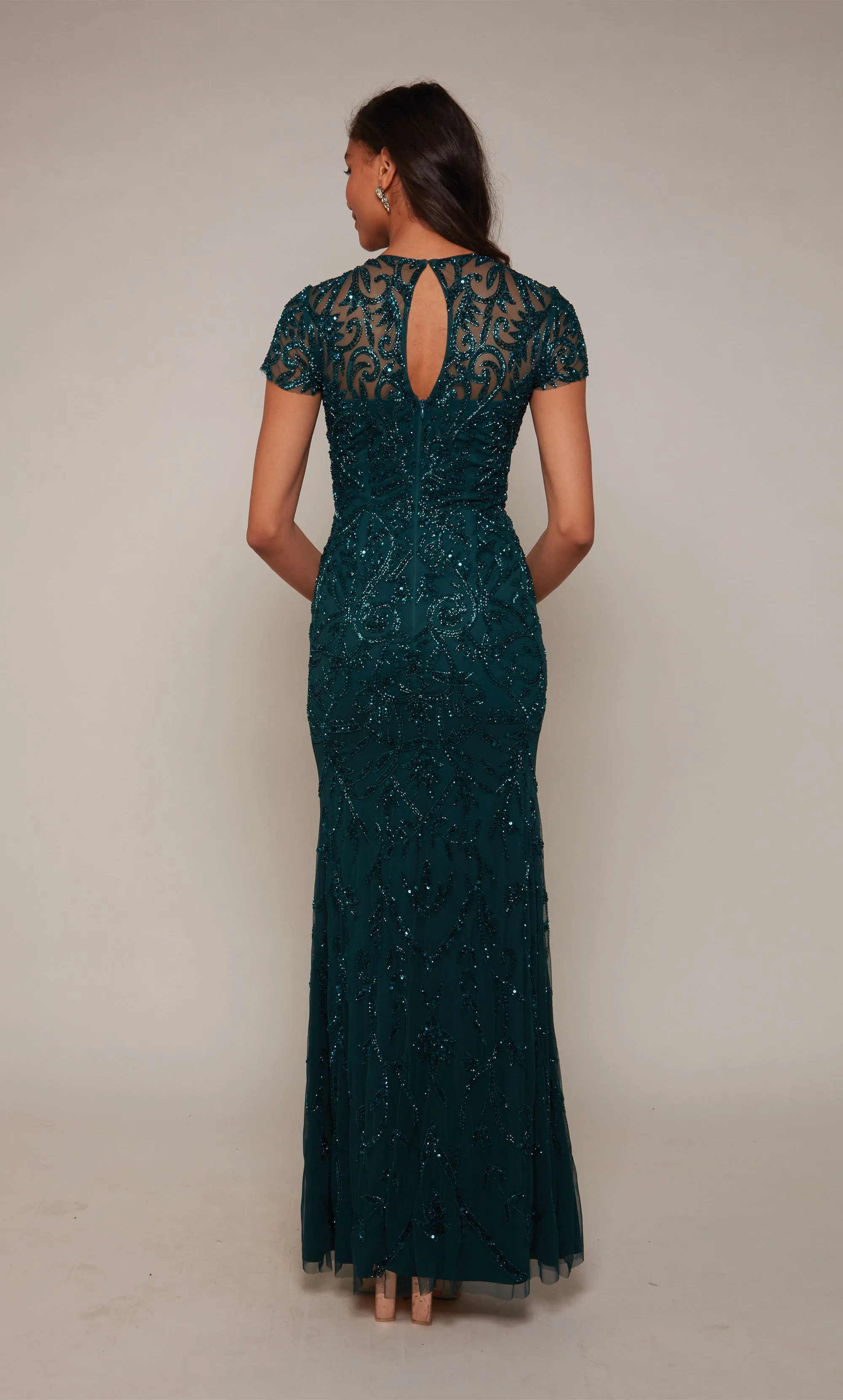 ALYCE Paris 27607 Special Occasion Illusion Neckline Elegant Straight Dress sold by Alyce Paris product image thumbnail 2