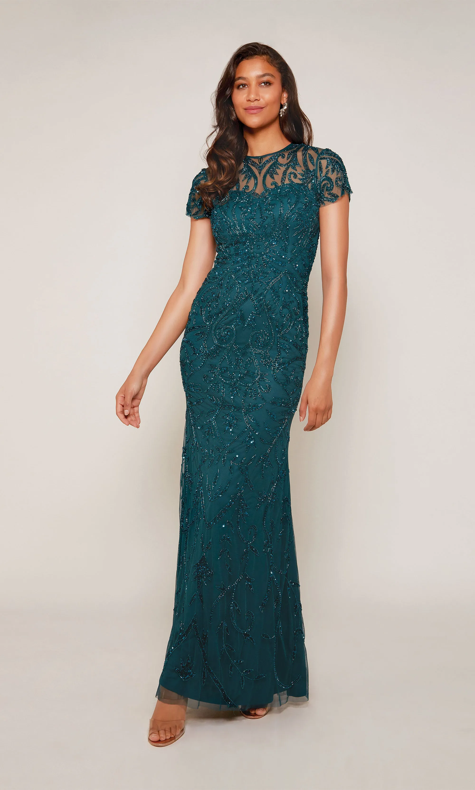 ALYCE Paris 27607 Special Occasion Illusion Neckline Elegant Straight Dress sold by Alyce Paris product image thumbnail 3