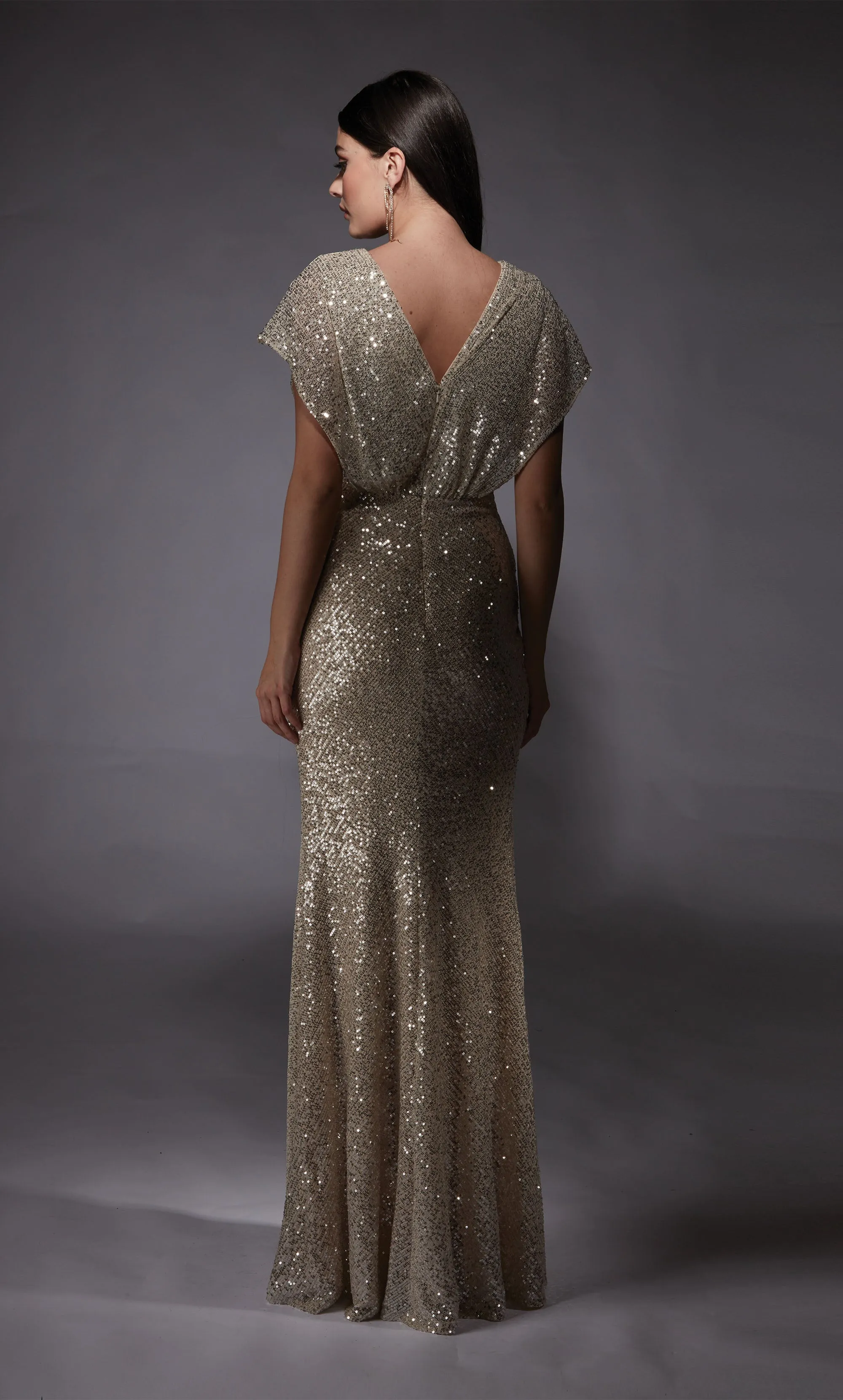 ALYCE Paris 27729 Special Occasion V-neckline Slit Straight Dress sold by Alyce Paris product image thumbnail 5