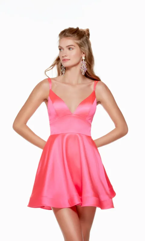 Formal Dress: 3126. Short, V-neck, A-line, Strappy Back sold by Alyce Paris