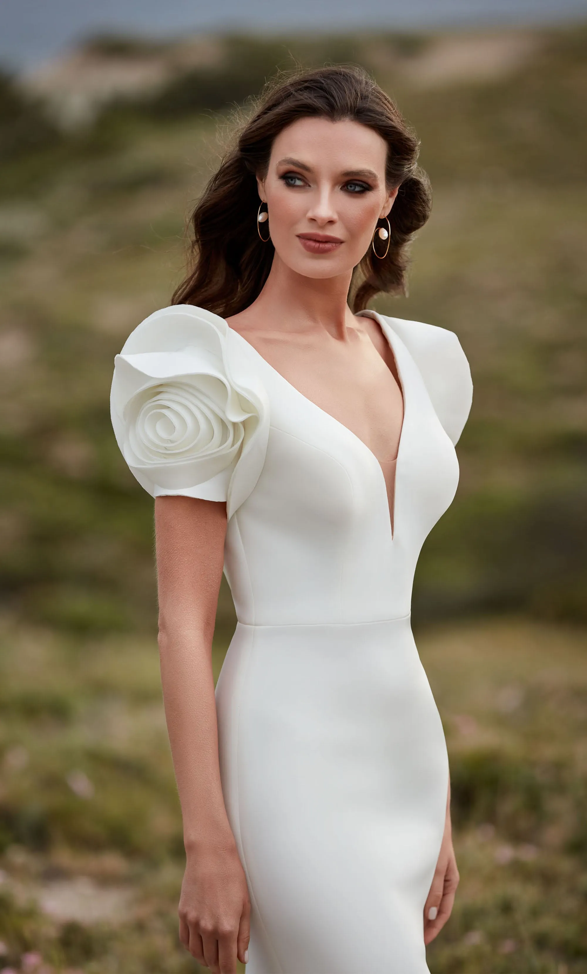 ALYCE Paris 7066 Bridal Plunging Neckline Simple Mermaid Dress sold by Alyce Paris