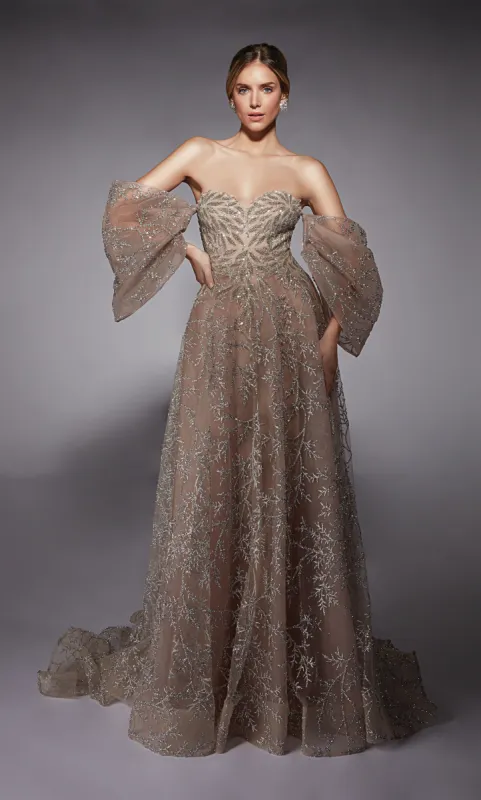 Formal Dress: 27728. Long, Strapless, A-line, Closed Back sold by Alyce Paris