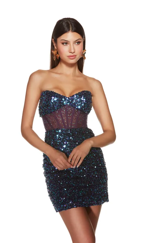 ALYCE Paris 4908 Homecoming Short Strapless Corset  Dress sold by Alyce Paris
